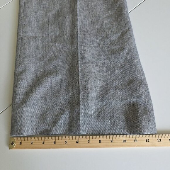 Kasper Dress Pants Womens 18 Heathered Gray Linen Blend Lined Slacks Career VTG - Picture 8 of 16